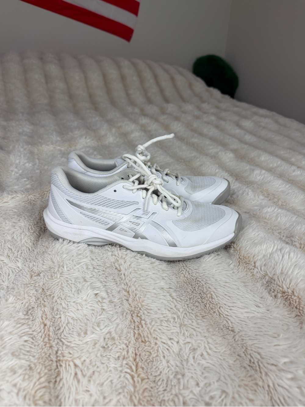 ASICS Women's White Athletic Running Shoes